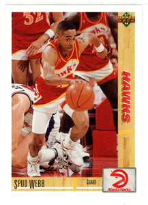 Spud Webb - Atlanta Hawks (NBA Basketball Card) 1991-92 Upper Deck # 251 Mint