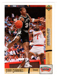 Terry Cummings - San Antonio Spurs (NBA Basketball Card) 1991-92 Upper Deck # 267 Mint