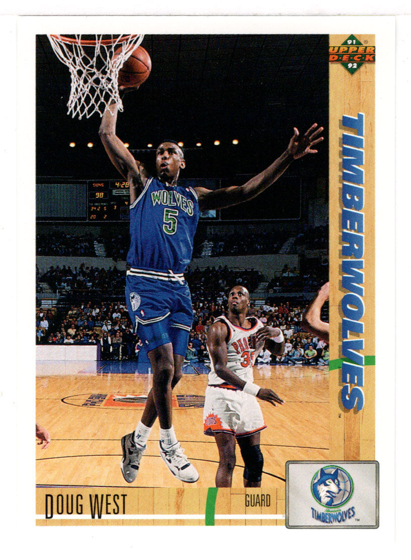 Doug West - Minnesota Timberwolves (NBA Basketball Card) 1991-92 Upper Deck # 269 Mint