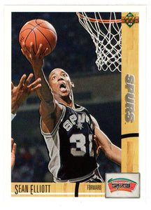 Sean Elliott - San Antonio Spurs (NBA Basketball Card) 1991-92 Upper Deck # 287 Mint