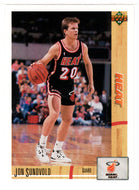 Jon Sundvold - Miami Heat (NBA Basketball Card) 1991-92 Upper Deck # 291 Mint