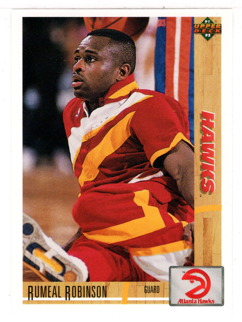 Rumeal Robinson - Atlanta Hawks (NBA Basketball Card) 1991-92 Upper Deck # 292 Mint