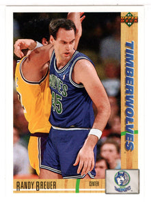 Randy Breuer - Minnesota Timberwolves (NBA Basketball Card) 1991-92 Upper Deck # 301 Mint