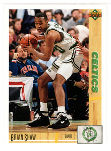 Brian Shaw - Boston Celtics (NBA Basketball Card) 1991-92 Upper Deck # 346 Mint