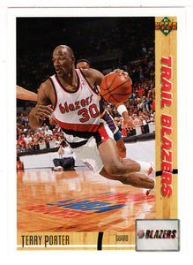 Terry Porter - Portland Trail Blazers (NBA Basketball Card) 1991-92 Upper Deck # 351 Mint