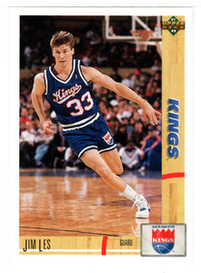 Jim Les RC - Sacramento Kings (NBA Basketball Card) 1991-92 Upper Deck # 360 Mint