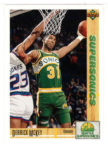 Derrick McKey - Seattle SuperSonics (NBA Basketball Card) 1991-92 Upper Deck # 361 Mint