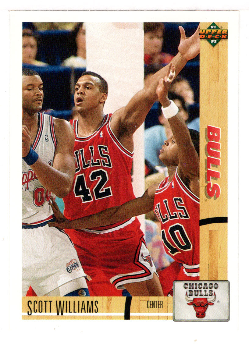 Scott Williams RC - Chicago Bulls (NBA Basketball Card) 1991-92 Upper Deck # 362 Mint