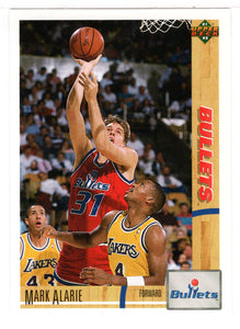 Mark Alarie - Washington Bullets (NBA Basketball Card) 1991-92 Upper Deck # 363 Mint