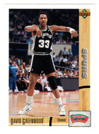 David Greenwood - San Antonio Spurs (NBA Basketball Card) 1991-92 Upper Deck # 374 Mint