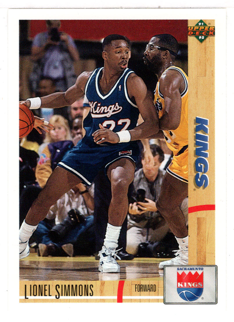 Lionel Simmons - Sacramento Kings (NBA Basketball Card) 1991-92 Upper Deck # 375 Mint