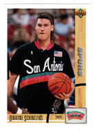 Dwayne Schintzius - San Antonio Spurs (NBA Basketball Card) 1991-92 Upper Deck # 376 Mint