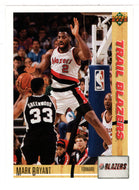 Mark Bryant - Portland Trail Blazers (NBA Basketball Card) 1991-92 Upper Deck # 392 Mint