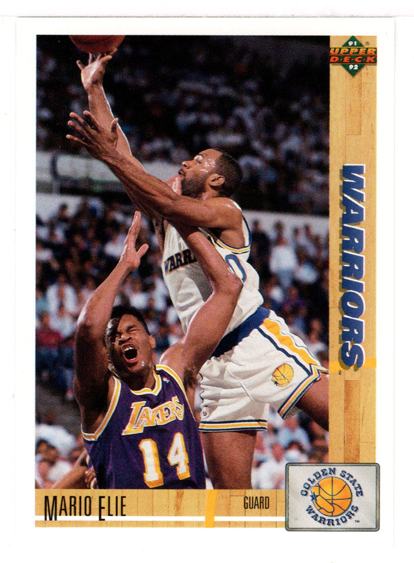 Mario Elie RC - Golden State Warriors (NBA Basketball Card) 1991-92 Upper Deck # 396 Mint