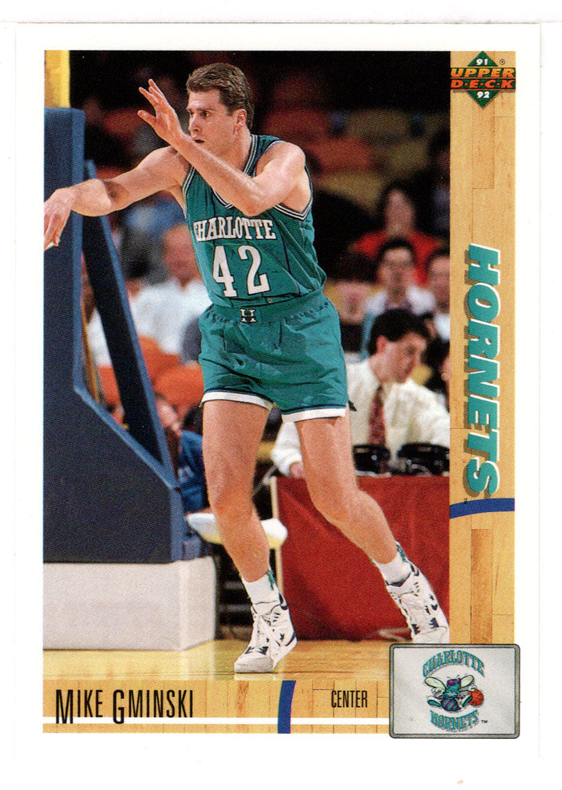 Mike Gminski - Charlotte Hornets (NBA Basketball Card) 1991-92 Upper Deck # 398 Mint