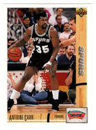 Antoine Carr - San Antonio Spurs (NBA Basketball Card) 1991-92 Upper Deck # 404 Mint