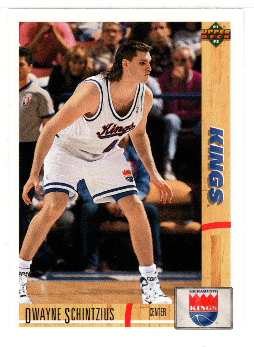 Dwayne Schintzius - Sacramento Kings (NBA Basketball Card) 1991-92 Upper Deck # 412 Mint