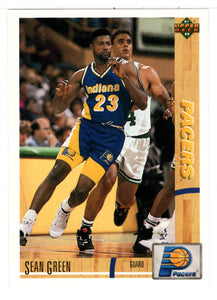 Sean Green RC - Indiana Pacers (NBA Basketball Card) 1991-92 Upper Deck # 421 Mint