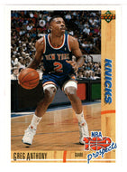 Greg Anthony - New York Knicks - Top Prospects (NBA Basketball Card) 1991-92 Upper Deck # 448 Mint