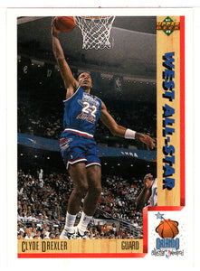 Clyde Drexler - Portland Trail Blazers - East All-Stars (NBA Basketball Card) 1991-92 Upper Deck # 463 Mint