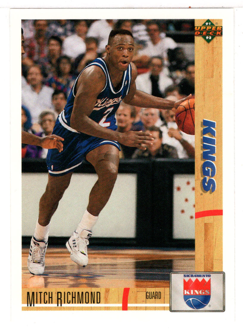 Mitch Richmond - Sacramento Kings (NBA Basketball Card) 1991-92 Upper Deck # 490 Mint