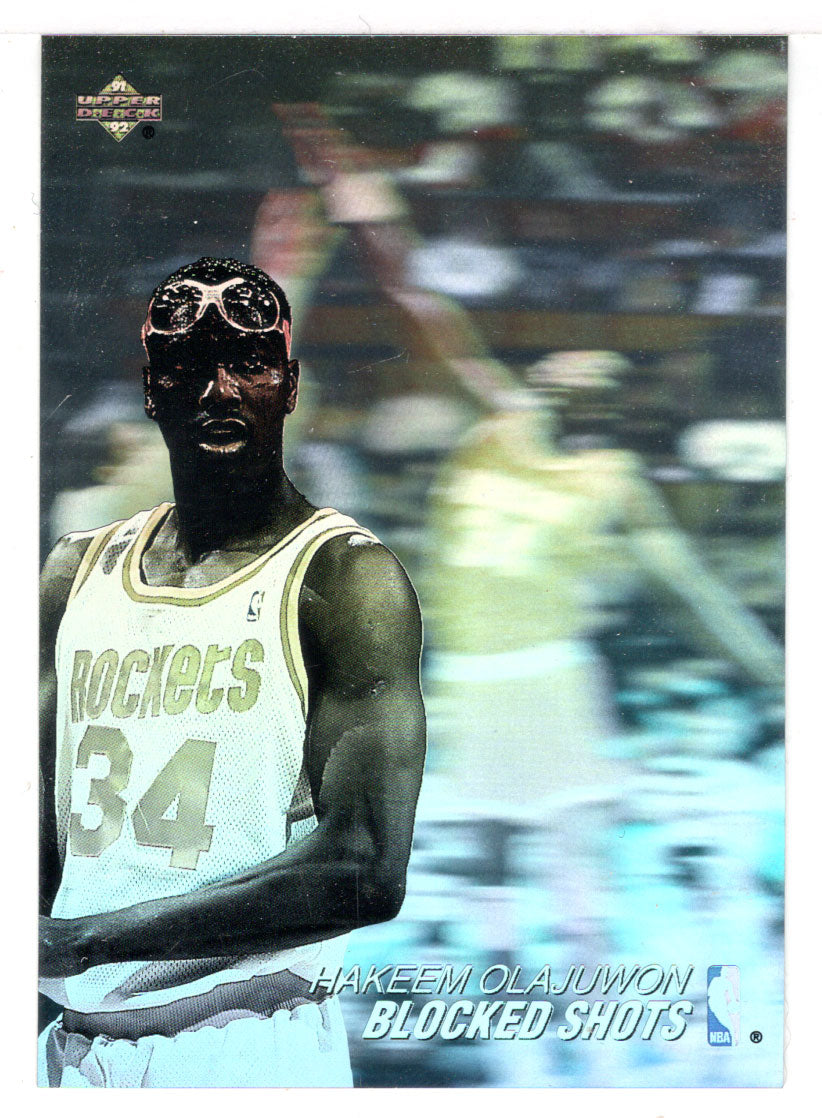 Hakeem Olajuwon - Houston Rockets (NBA Basketball Card) 1991-92 Upper Deck Award Winner Holograms # AW 8 Mint