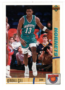 Kendall Gill - Charlotte Hornets (NBA Basketball Card) 1991-92 Upper Deck Rookie Standouts # R 3 Mint