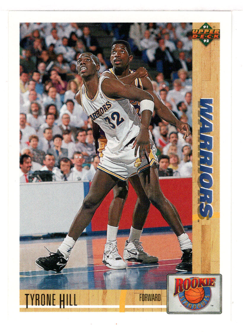Tyrone Hill - Golden State Warriors (NBA Basketball Card) 1991-92 Upper Deck Rookie Standouts # R 7 Mint
