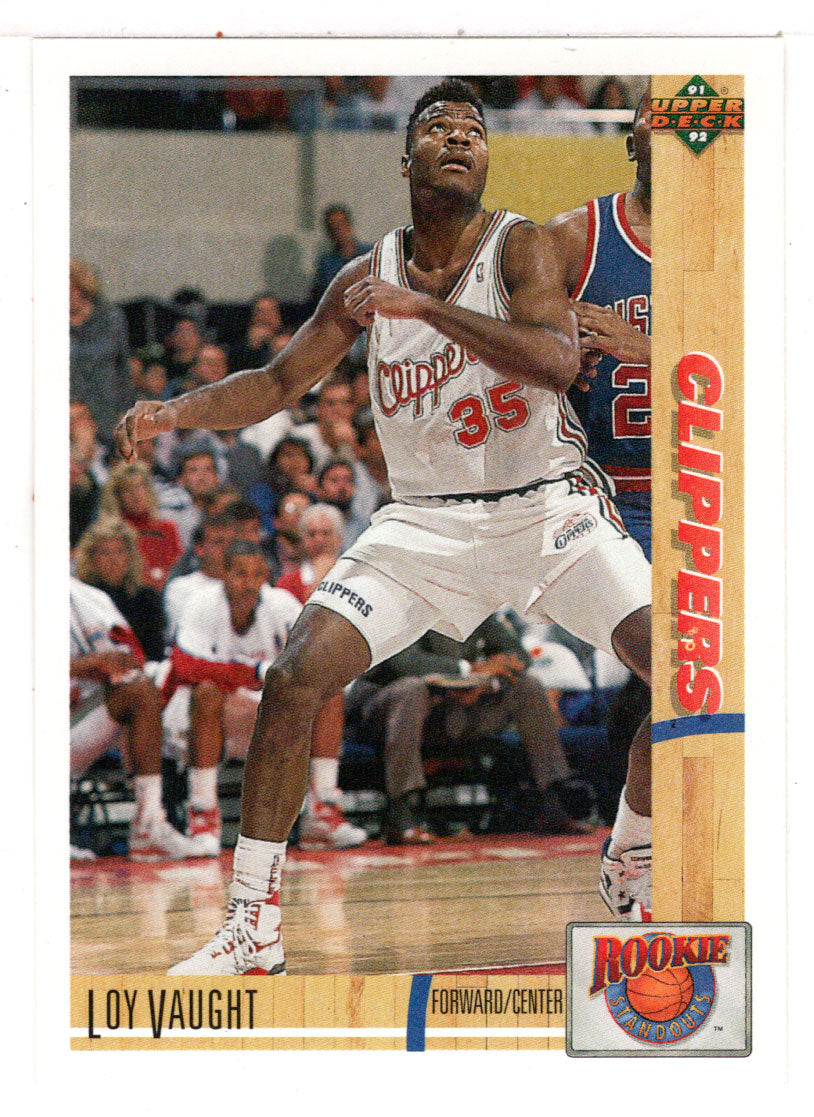Loy Vaught - Los Angeles Clippers (NBA Basketball Card) 1991-92 Upper Deck Rookie Standouts # R 8 Mint