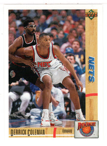 Derrick Coleman - New Jersey Nets (NBA Basketball Card) 1991-92 Upper Deck Rookie Standouts # R 10 Mint