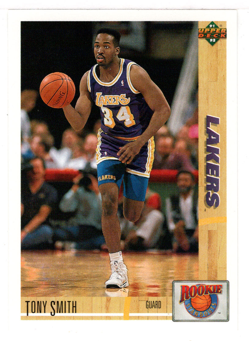 Tony Smith - Los Angeles Lakers (NBA Basketball Card) 1991-92 Upper Deck Rookie Standouts # R 19 Mint