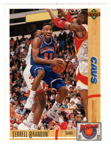 Terrell Brandon - Cleveland Cavaliers (NBA Basketball Card) 1991-92 Upper Deck Rookie Standouts # R 22 Mint