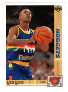 Mark Macon - Denver Nuggets (NBA Basketball Card) 1991-92 Upper Deck Rookie Standouts # R 25 Mint