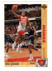 Paul Graham - Atlanta Hawks (NBA Basketball Card) 1991-92 Upper Deck Rookie Standouts # R 27 Mint