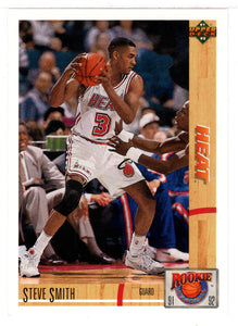 Steve Smith - Miami Heat (NBA Basketball Card) 1991-92 Upper Deck Rookie Standouts # R 32 Mint