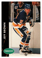 Jeff Brown - St. Louis Blues (NHL Hockey Card) 1991-92 Parkhurst # 156 Mint