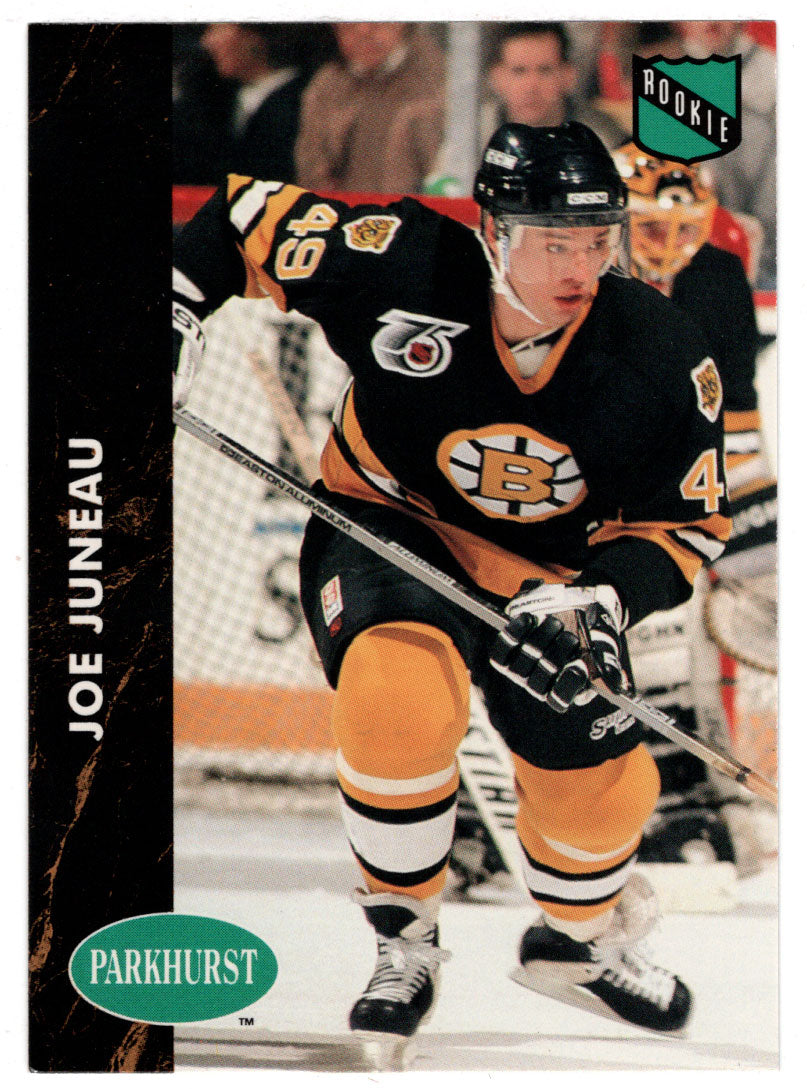 Joe Juneau RC - Boston Bruins (NHL Hockey Card) 1991-92 Parkhurst # 234 Mint