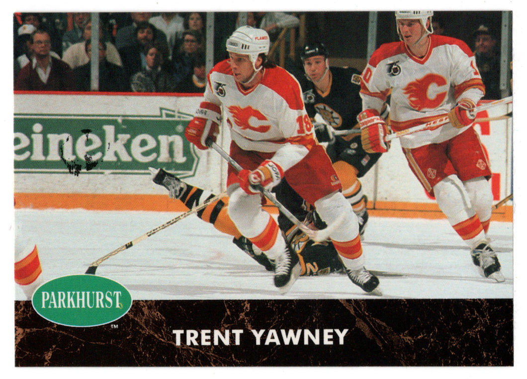 Trent Yawney - Calgary Flames (NHL Hockey Card) 1991-92 Parkhurst # 245 Mint