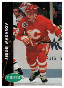Sergei Makarov - Calgary Flames (NHL Hockey Card) 1991-92 Parkhurst # 247 Mint