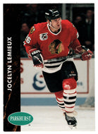 Jocelyn Lemieux - Chicago Blackhawks (NHL Hockey Card) 1991-92 Parkhurst # 256 Mint