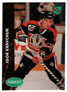 Igor Kravchuk RC - Chicago Blackhawks (NHL Hockey Card) 1991-92 Parkhurst # 257 Mint