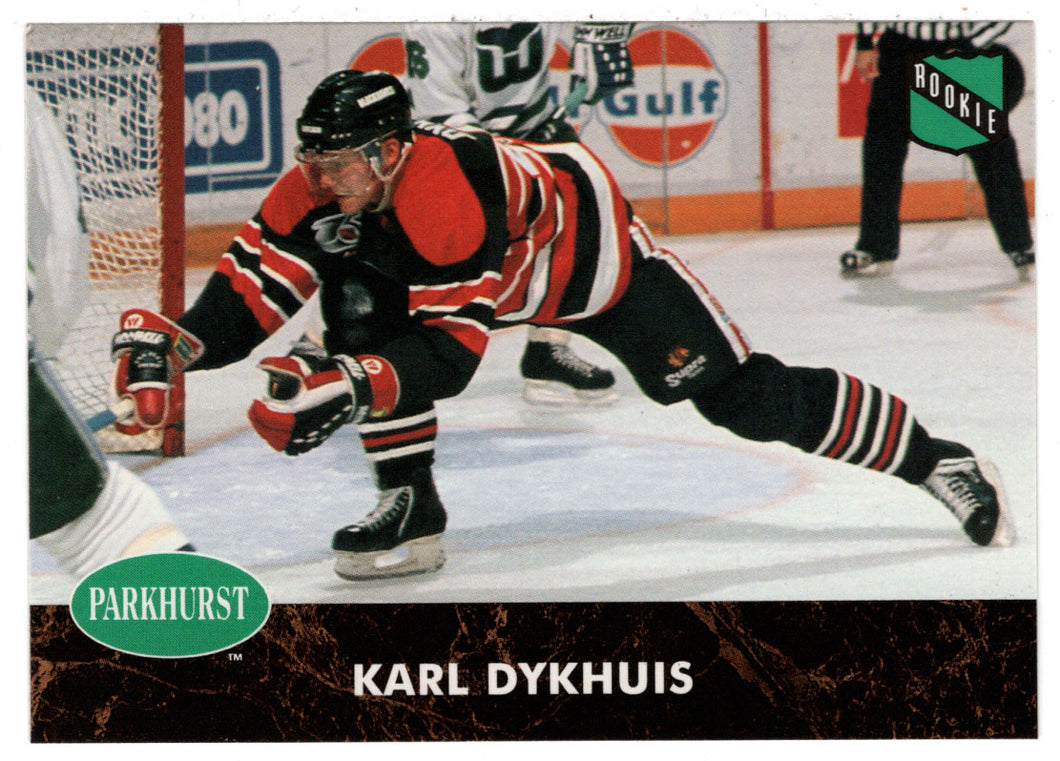 Karl Dykhuis - Chicago Blackhawks (NHL Hockey Card) 1991-92 Parkhurst # 262 Mint