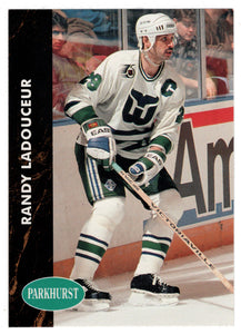 Randy Ladouceur - Hartford Whalers (NHL Hockey Card) 1991-92 Parkhurst # 289 Mint