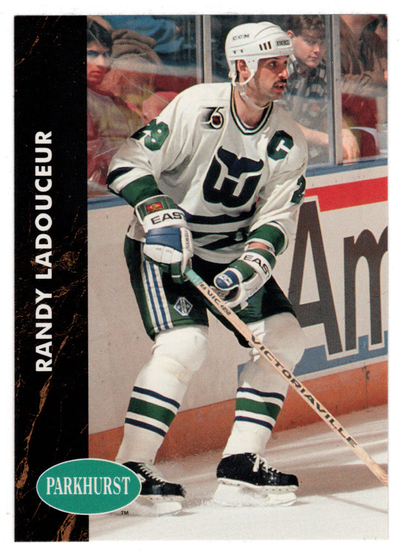 Randy Ladouceur - Hartford Whalers (NHL Hockey Card) 1991-92 Parkhurst # 289 Mint