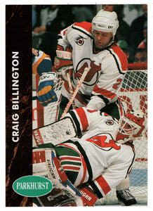 Craig Billington RC - New Jersey Devils (NHL Hockey Card) 1991-92 Parkhurst # 320 Mint