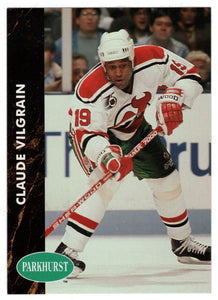 Claude Vilgrain - New Jersey Devils (NHL Hockey Card) 1991-92 Parkhurst # 321 Mint