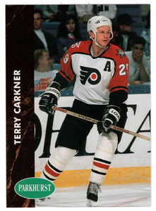 Terry Carkner - Philadelphia Flyers (NHL Hockey Card) 1991-92 Parkhurst # 342 Mint