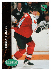 Corey Foster RC - Philadelphia Flyers (NHL Hockey Card) 1991-92 Parkhurst # 344 Mint