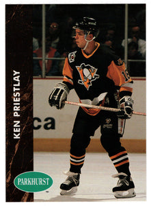 Ken Priestlay - Pittsburgh Penguins (NHL Hockey Card) 1991-92 Parkhurst # 359 Mint
