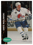 Greg Paslawski - Quebec Nordiques (NHL Hockey Card) 1991-92 Parkhurst # 365 Mint